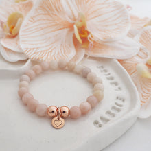 Load image into Gallery viewer, INSPIRE pink opal crystal rose gold handmade beaded bracelet - 8mm
