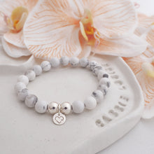 Load image into Gallery viewer, INTENTION 925 HOWLITE BRACELET - 8mm

